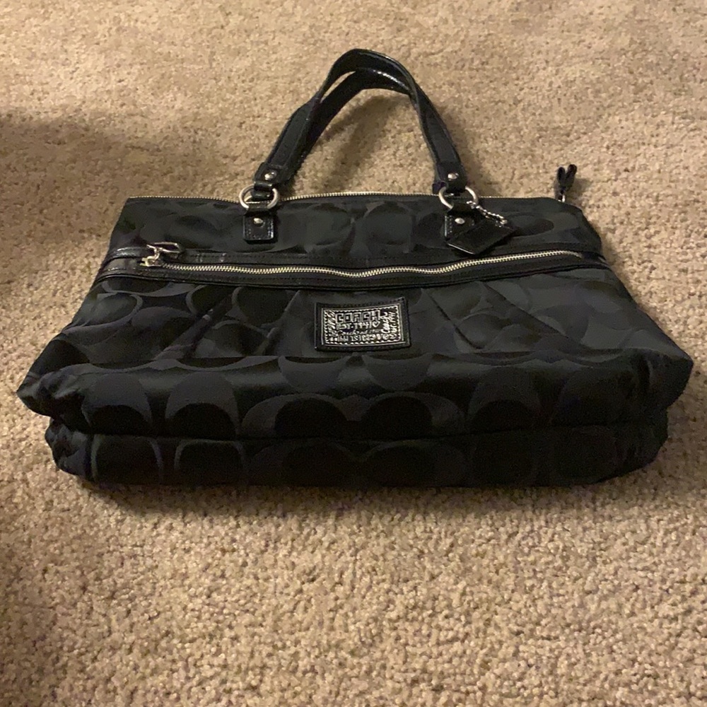 EUC Like New Gorgeous Black Coach Purse!! - Picture 7 of 13